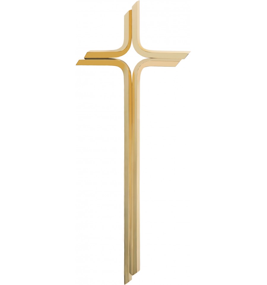 KRZYŻ PRZESTRZENNY KP5/Z WISZĄCY 50CM ZŁOTY