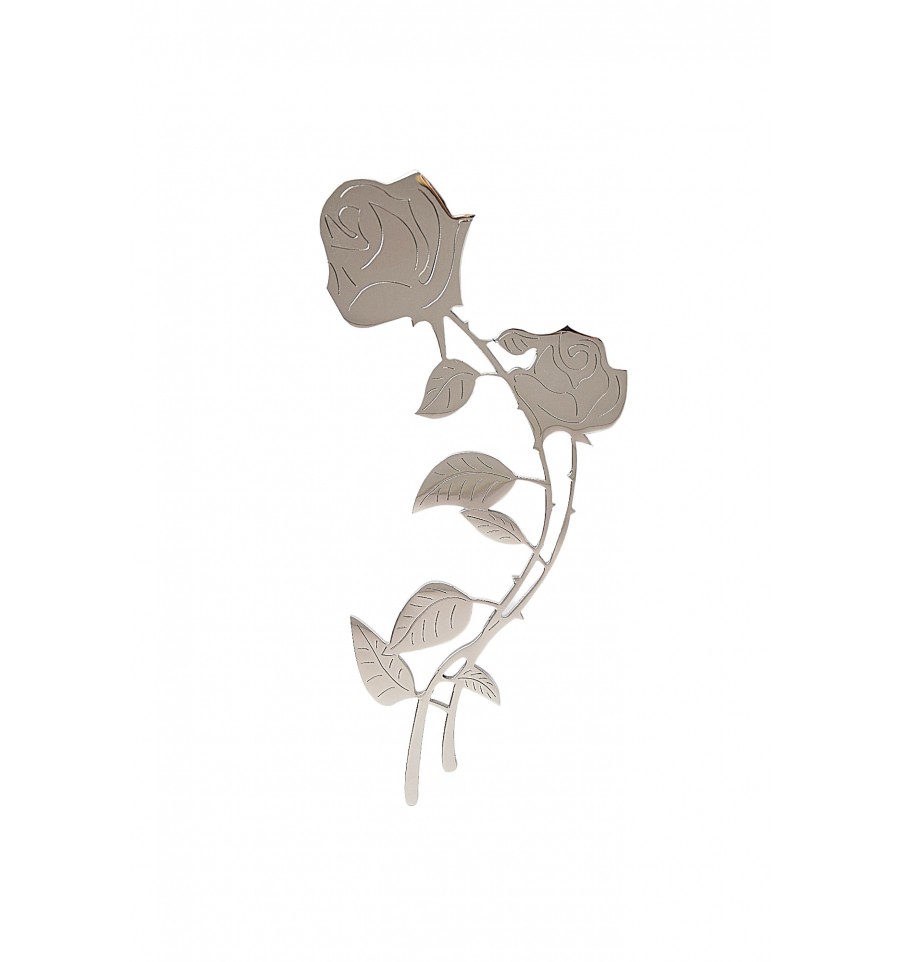 Róża RKL1 ze stali nierdzewnej, płaska, połysk